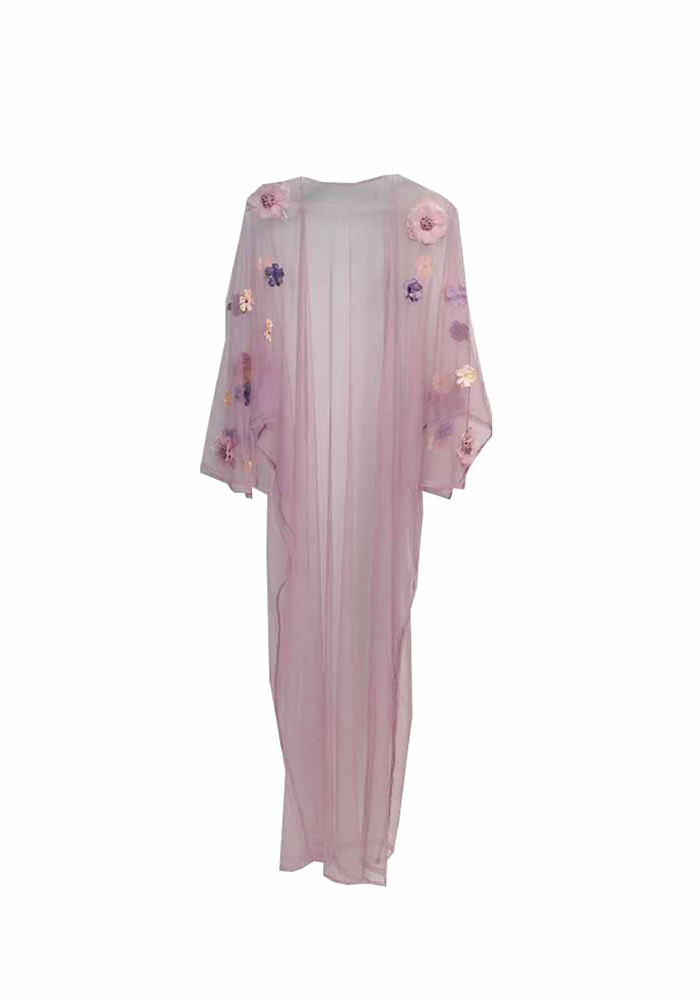 Safari Kimono Dress Lilac
